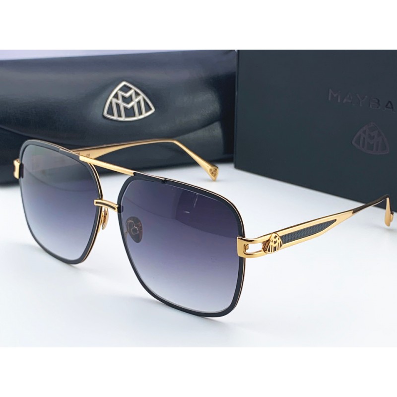 MAYBACH The Defiant I Sunglasses In Black Gold Gradient Gray