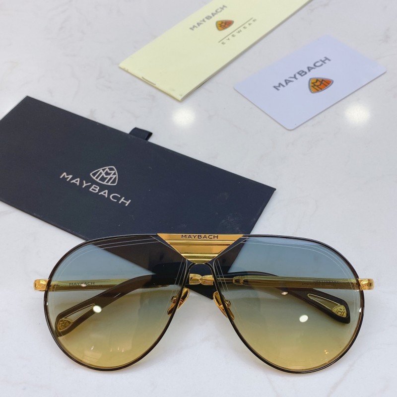 MAYBACH THE LINEART Sunglasses In Black Gold Gradient Purple