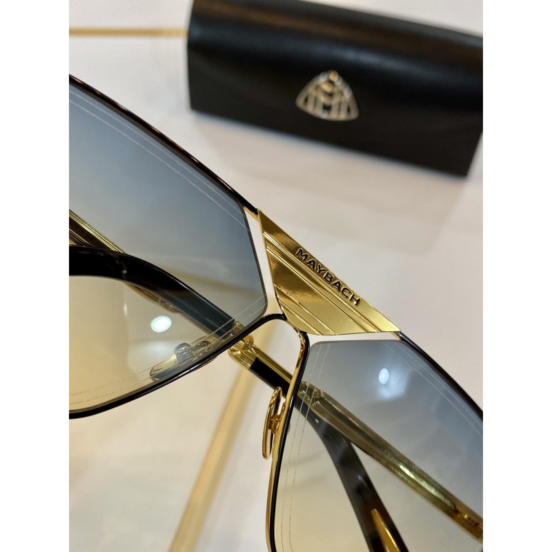 MAYBACH THE LINEART II Sunglasses In Black Gold Gradient Tan