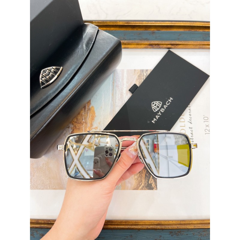 MAYBACH THE PADKYLOB I Sunglasses In Silver Gold Black Mercury