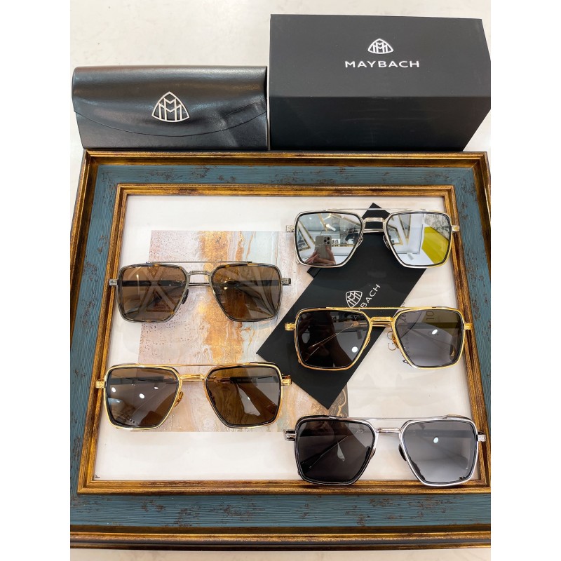 MAYBACH THE PADKYLOB I Sunglasses In Silver Gold Black Mercury