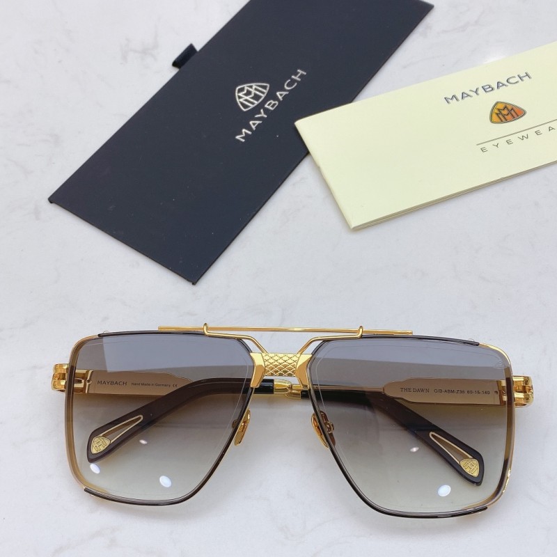 MAYBACH The Dawn Sunglasses In Black Gold Gradient Gray