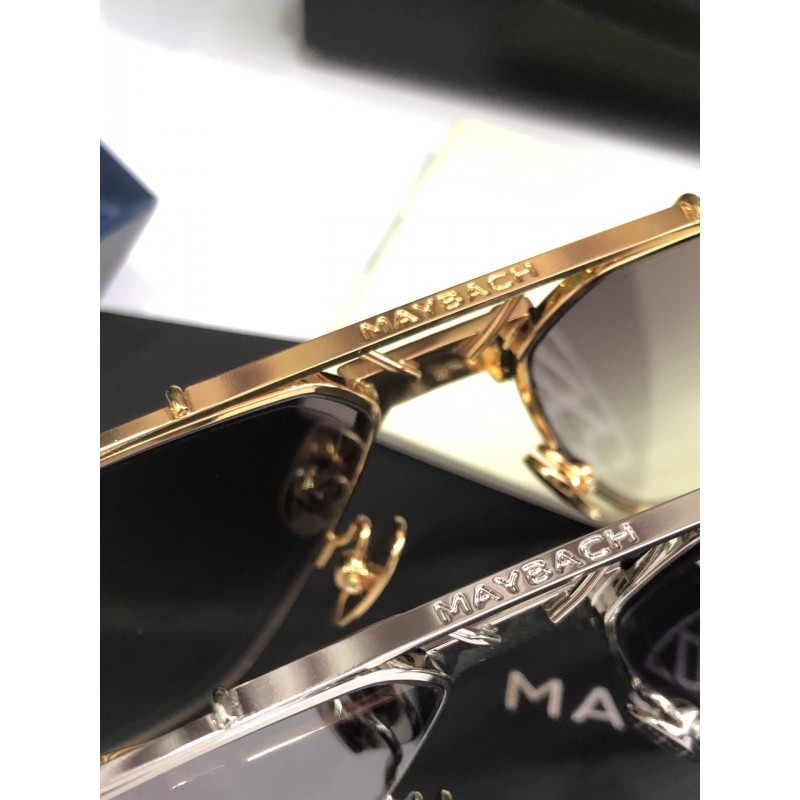 MAYBACH The Dawn Sunglasses In Black Gold Gradient Gray