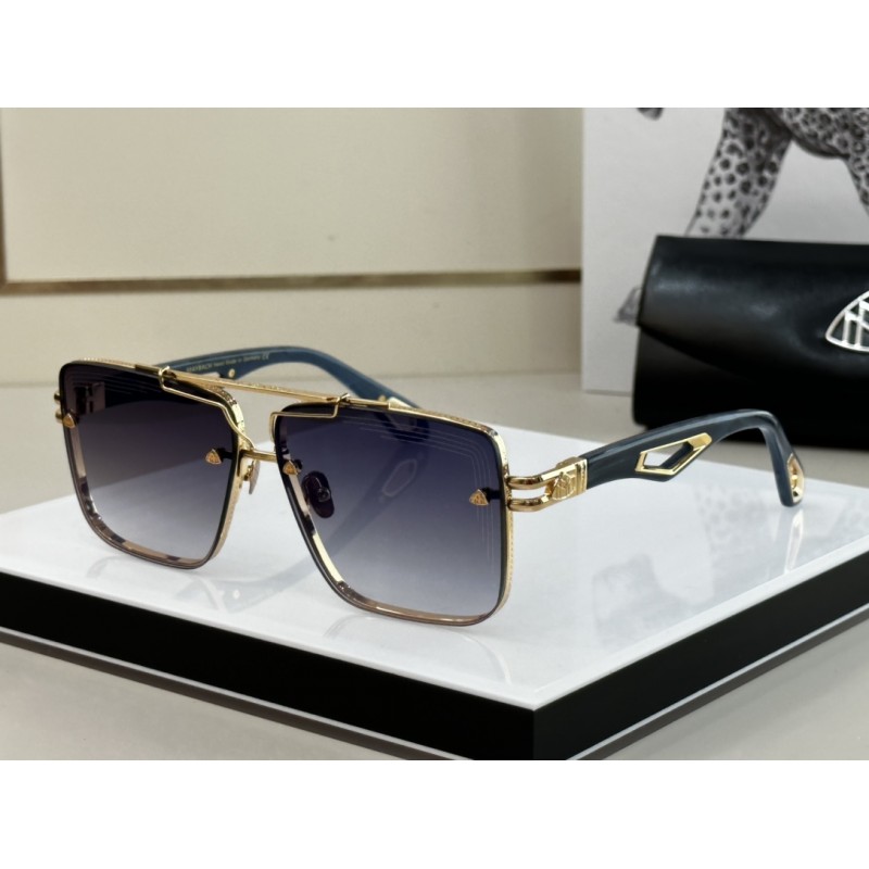 MAYBACH THE KING II Sunglasses In Gold Blue Gradie...