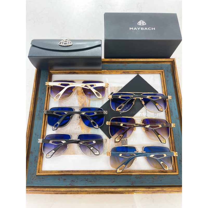 MAYBACH THE KING II Sunglasses In Gold Blue Gradient Blue