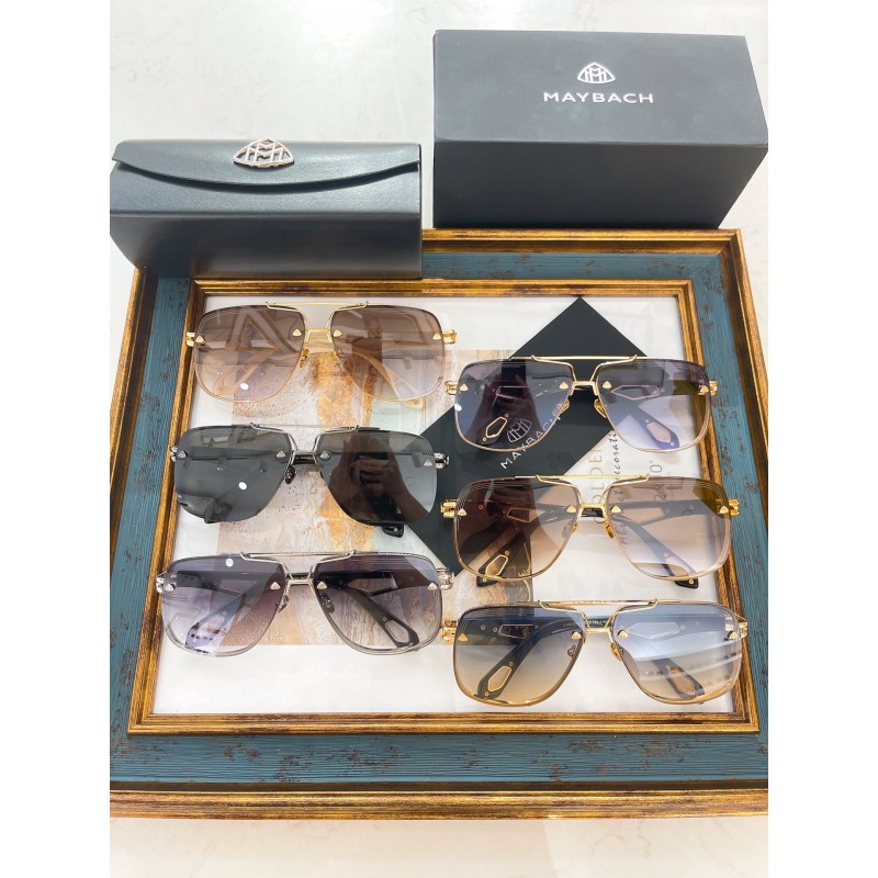 MAYBACH THE KING II Sunglasses In Gold Blue Gradient Blue