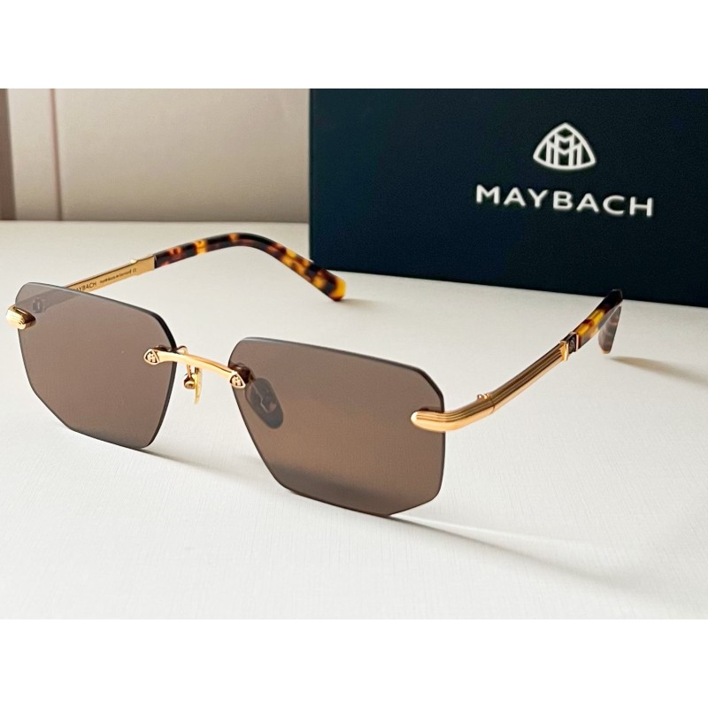 MAYBACH THE MENTALIST I Eyeglasses In Tortoiseshell Gold Tan