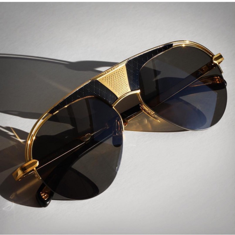 MAYBACH The Challenger Sunglasses In Black Gold Gradient Gray