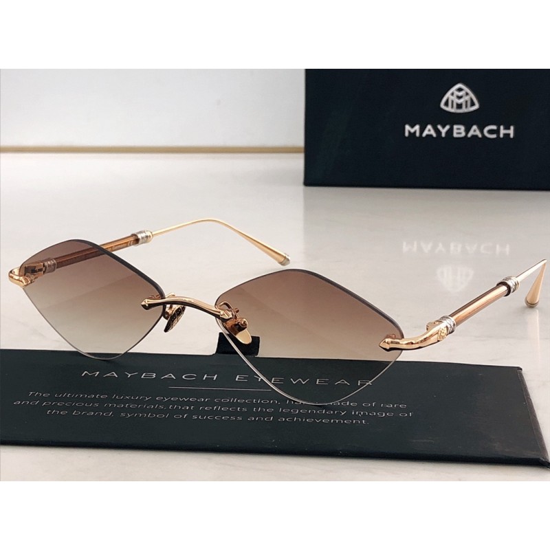 MAYBACH THE BABY Sunglasses In Gold Ombre Tan