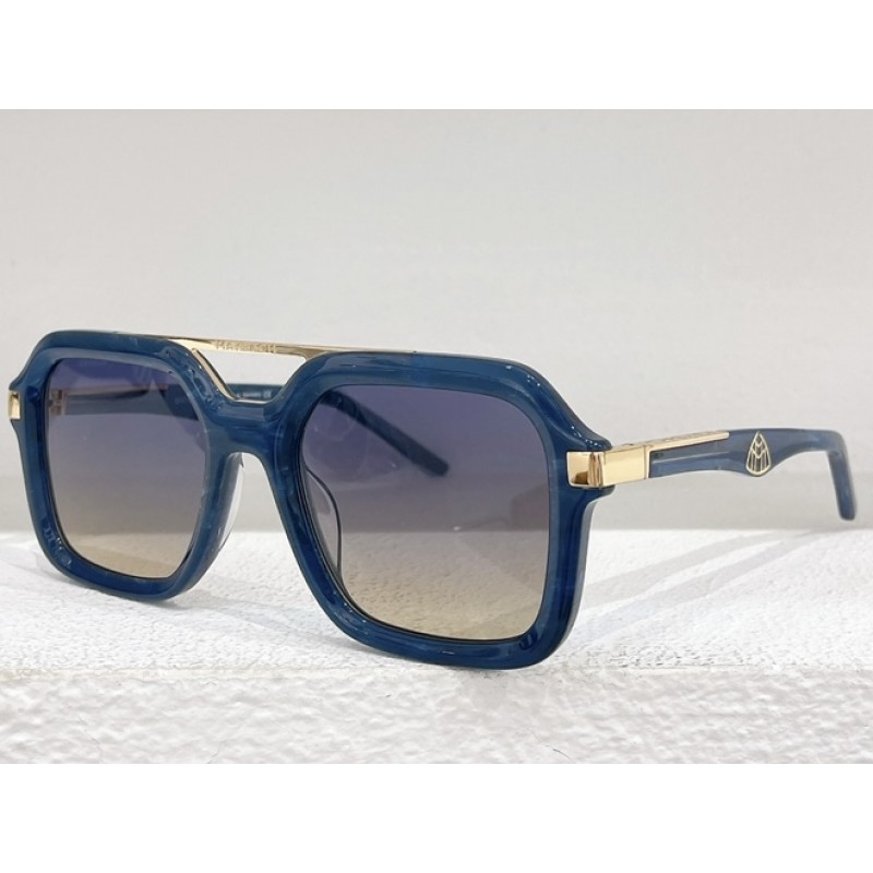 MAYBACH THE MADE Sunglasses In Gold Blue Gradient Blue