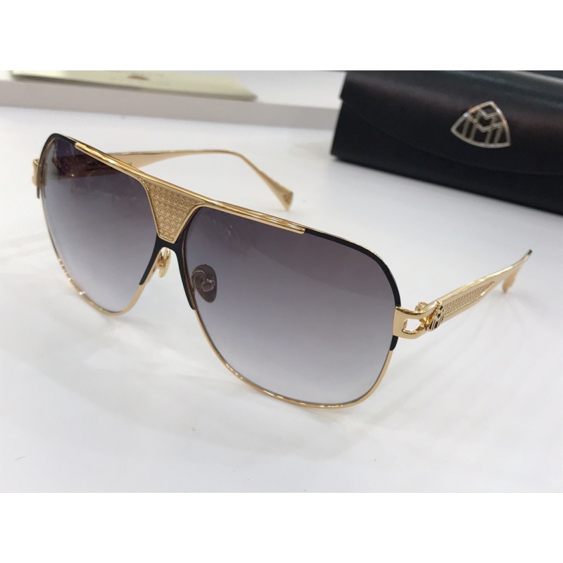 MAYBACH The Player Sunglasses In Gold White Gradient Tan