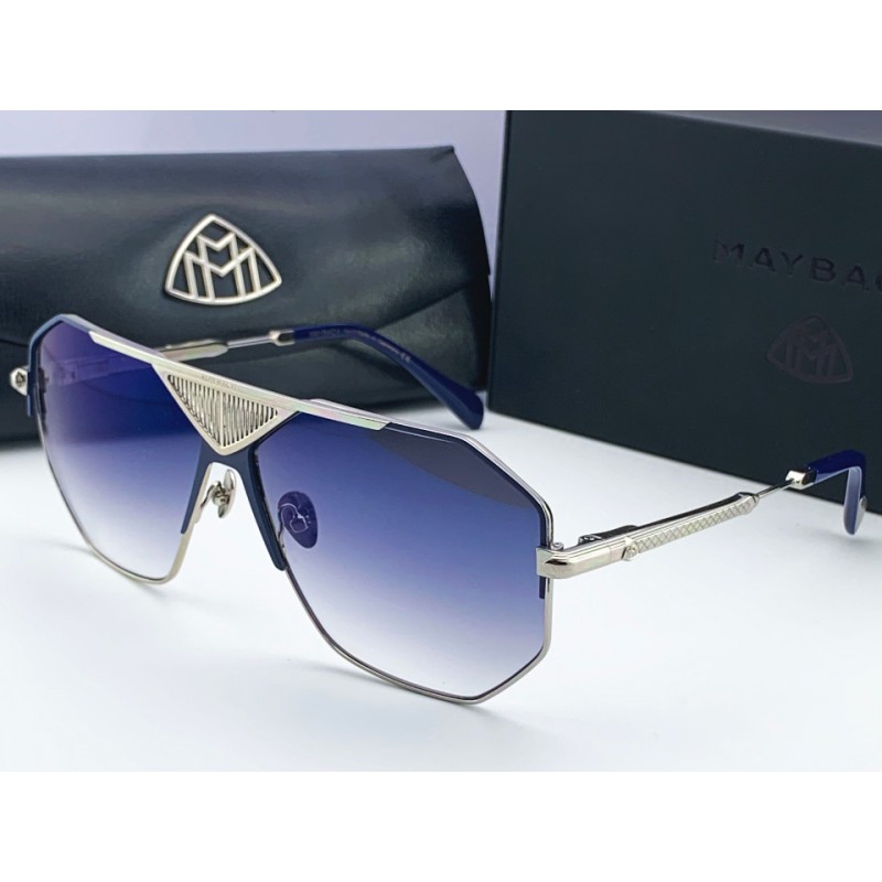MAYBACH The Grand Sunglasses In Blue Silver Gradient Blue
