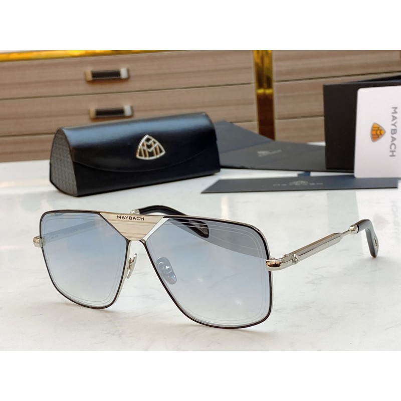 MAYBACH THE LINEART II Sunglasses In Black Silver Mercury Silver