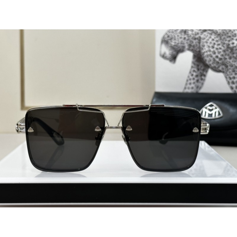 MAYBACH THE KING II Sunglasses In Silver Black Gray
