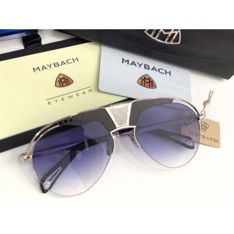 MAYBACH The Challenger Sunglasses In Black Silver Blue