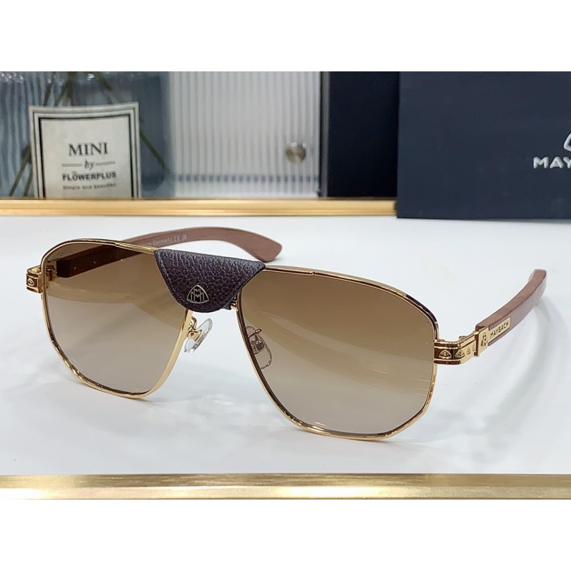MAYBACH THE EEN Sunglasses In Gold Ombre Tan