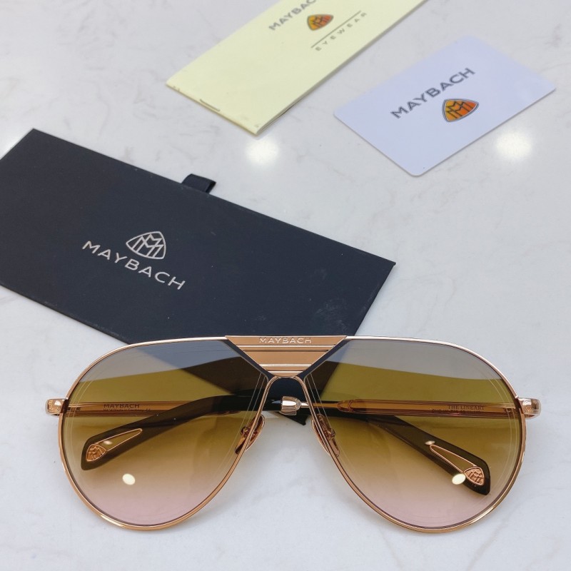 MAYBACH THE LINEART Sunglasses In Rose Gold Ombre Tan