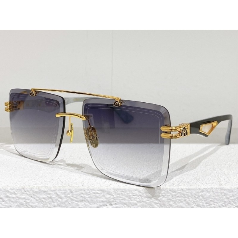 MAYBACH The Artist I Sunglasses In Black Gold Gradient Gray
