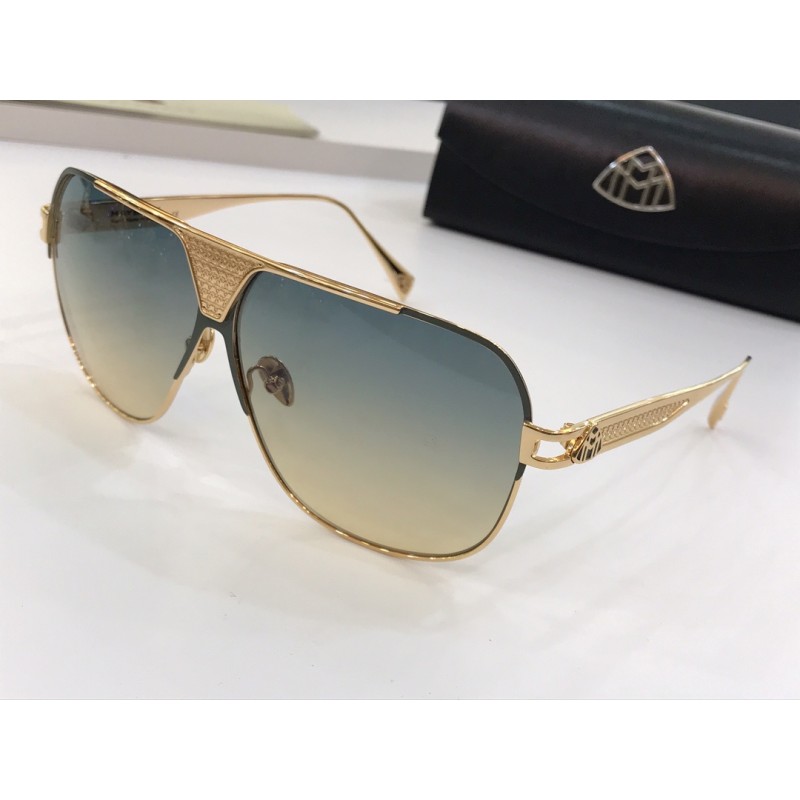 MAYBACH The Player Sunglasses In Black Gold Gradie...