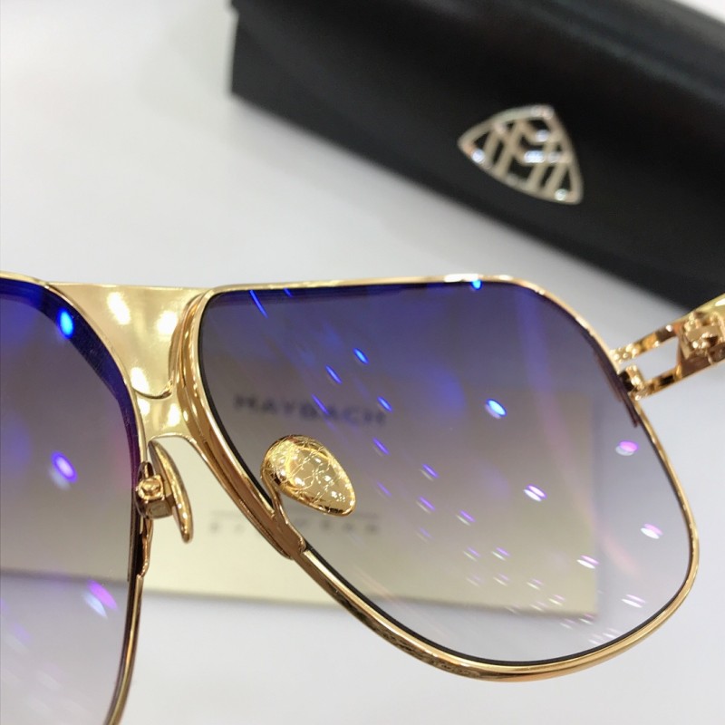 MAYBACH The Player Sunglasses In Black Gold Gradient Purple