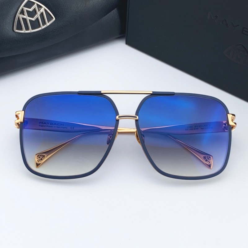 MAYBACH The Defiant I Sunglasses In Black Gold Gradient Blue