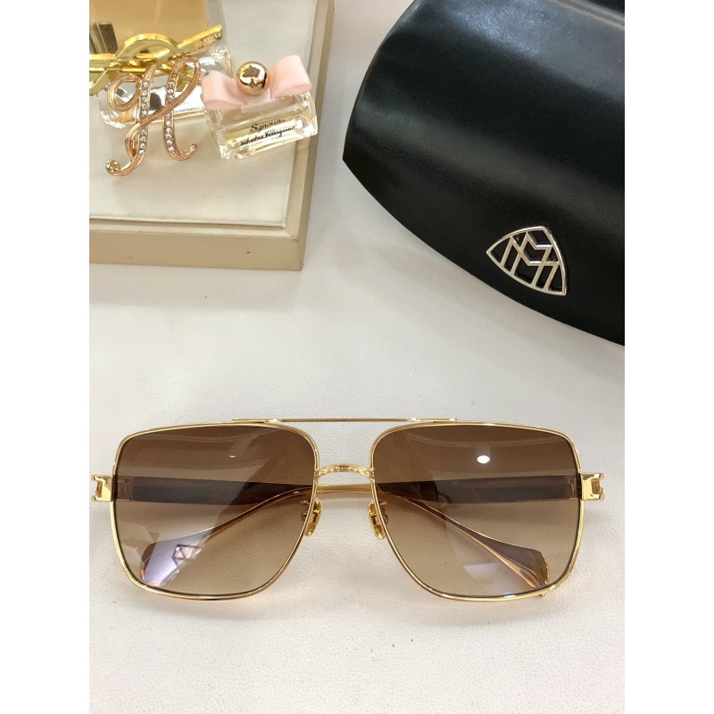 MAYBACH G-ABM-Z31 Sunglasses In Gold Gradient Brown