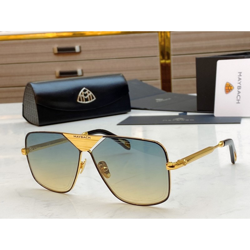 MAYBACH THE LINEART II Sunglasses In Black Gold Gradient Purple