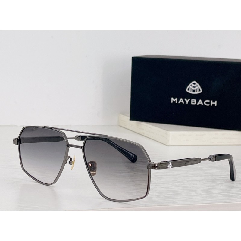 MAYBACH AII-ROUND Sunglasses In Gun Color Gradient Gray