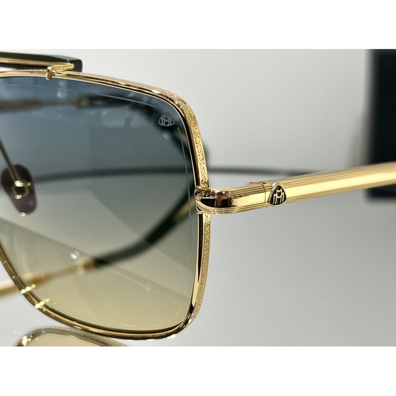 MAYBACH THE POTE II Sunglasses In Black Gold Gradient Green