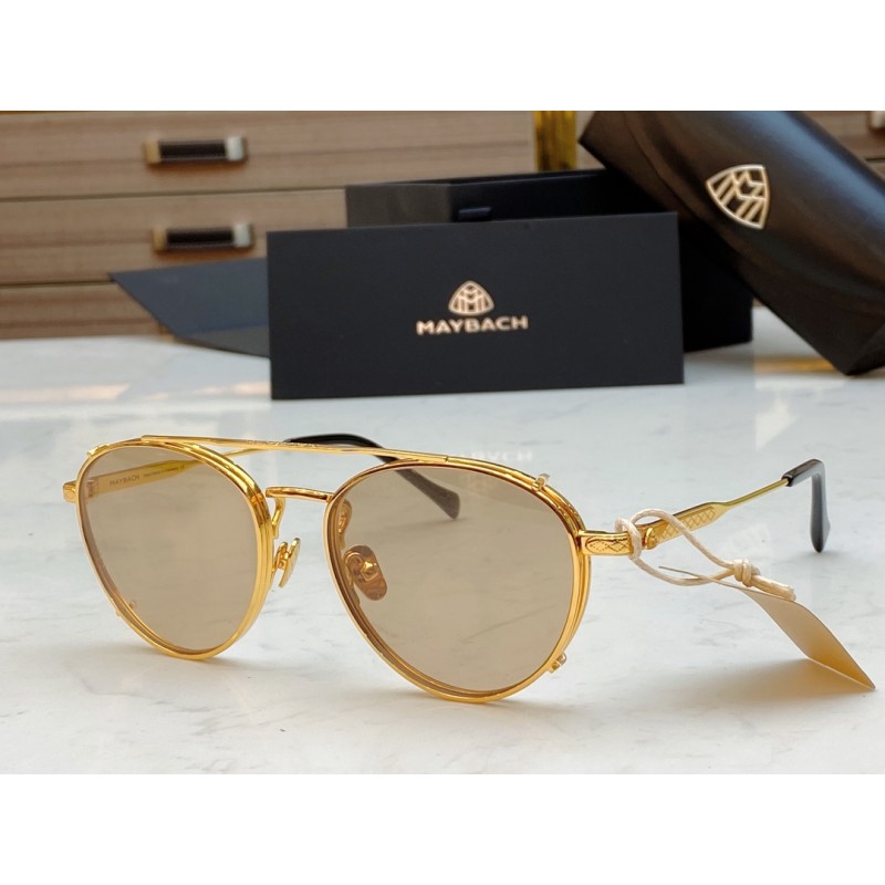 MAYBACH THE POET I Sunglasses In Black Gold Tan