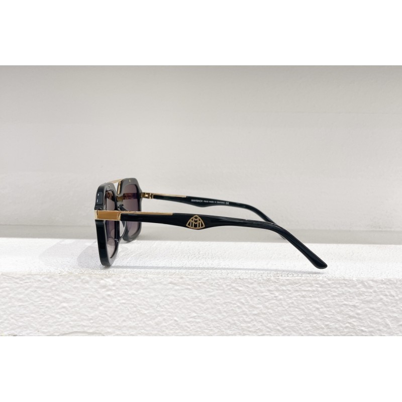 MAYBACH THE MADE Sunglasses In Black Gold Gradient Gray