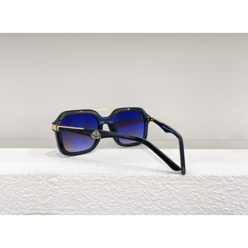 MAYBACH THE MADE Sunglasses In Black Gold Gradient Gray