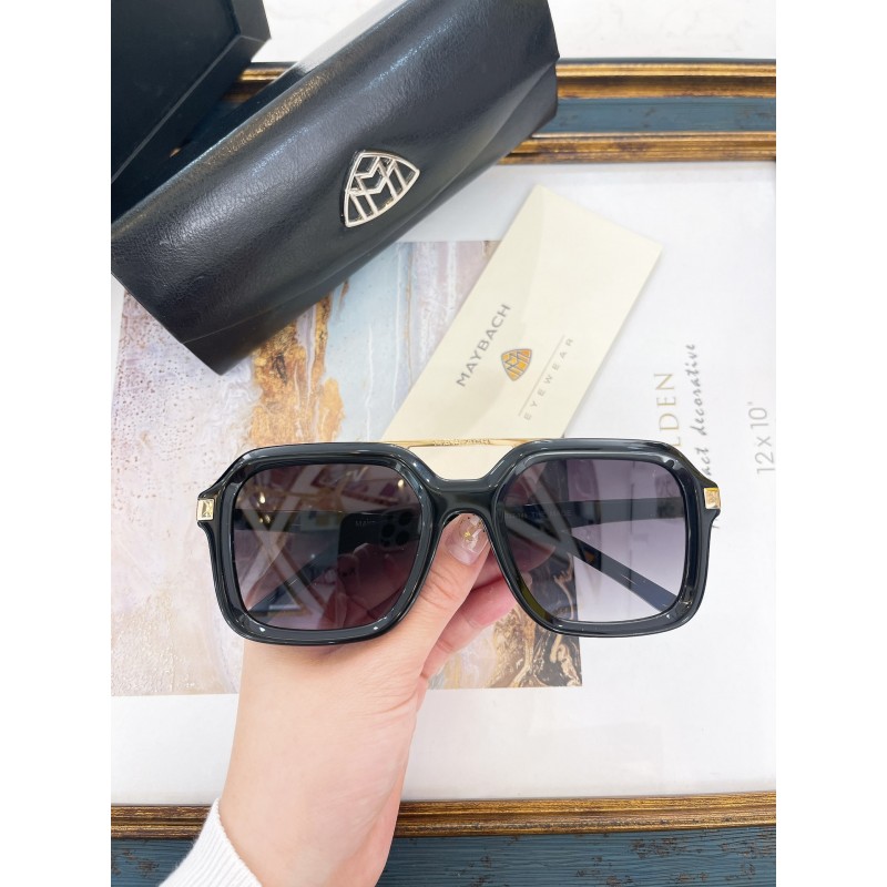 MAYBACH THE MADE Sunglasses In Black Gold Gradient Gray