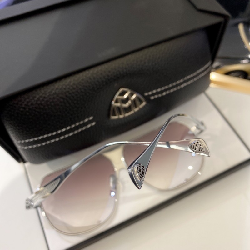 MAYBACH The Player Sunglasses In Black Silver Gradient Gray