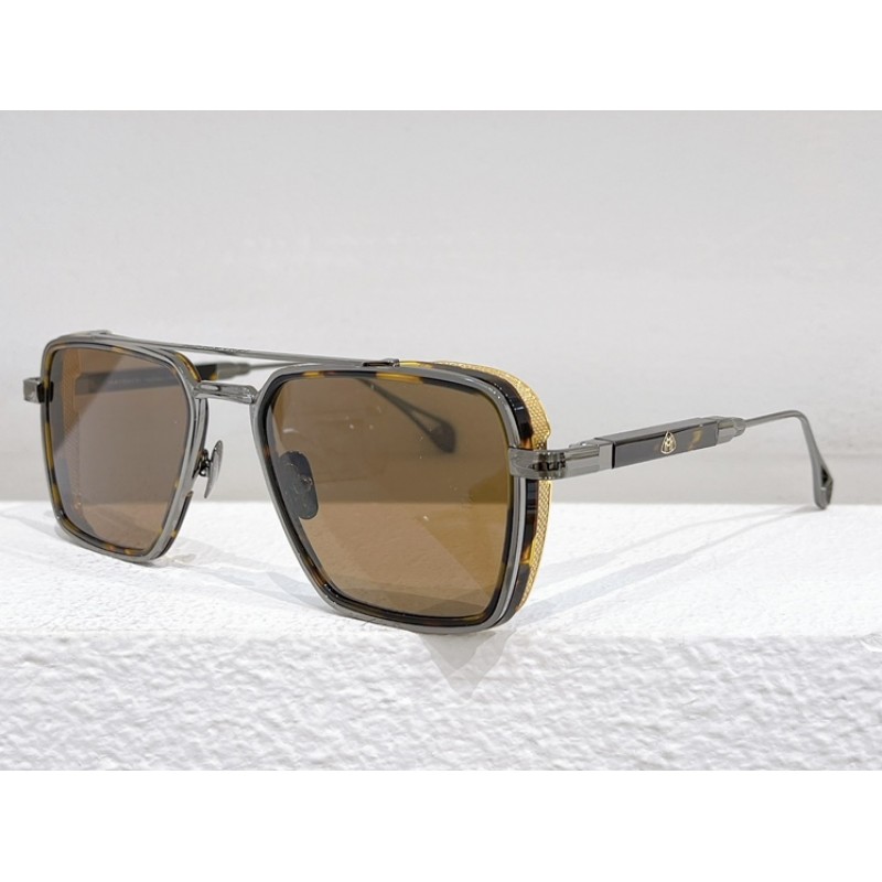 MAYBACH THE PADKYLOB I Sunglasses In Tortoiseshell Gunmetal Tan