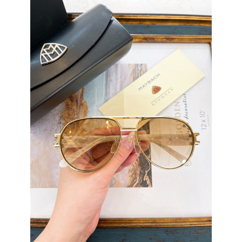 MAYBACH Z63 Sunglasses In Golden White Progressive Tea