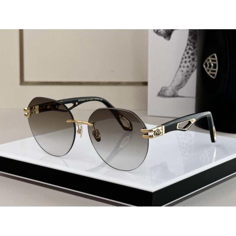 MAYBACH THE WEBEN I Sunglasses In Black Gold Gradient Tan