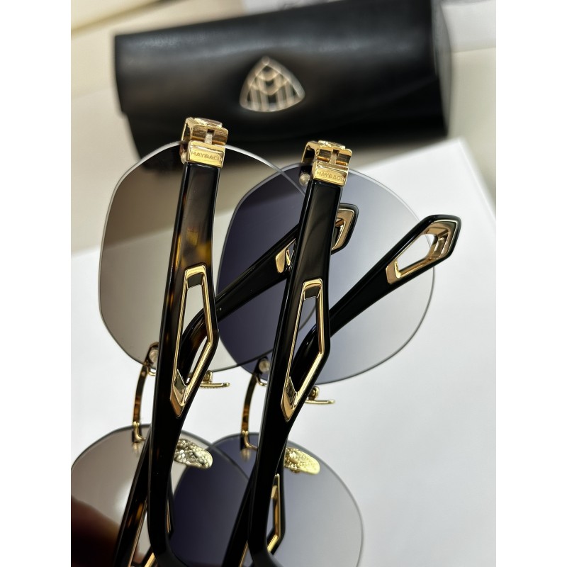 MAYBACH THE WEBEN I Sunglasses In Black Gold Gradient Tan