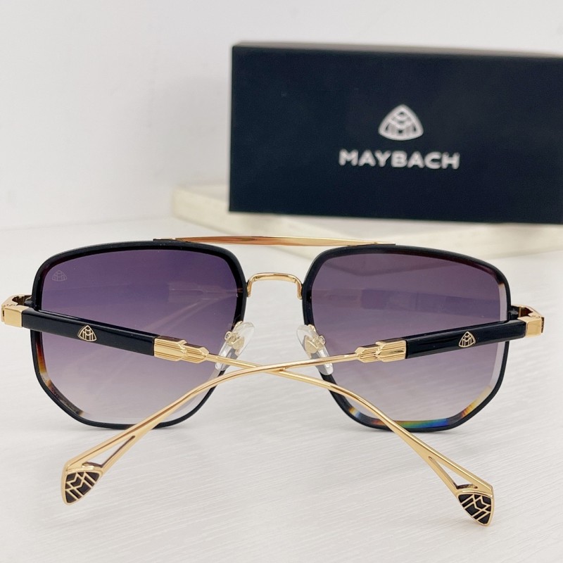 MAYBACH Z28 Sunglasses In Black Gold Coated Blue