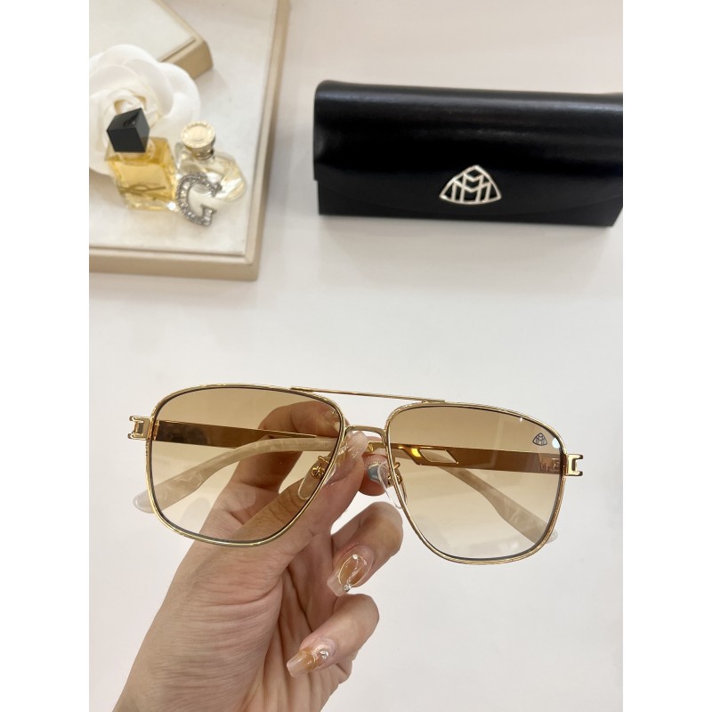 MAYBACH WNB-ET-Z21 Sunglasses In Gold White Gradient Gold