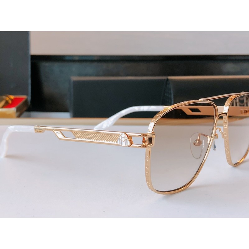 MAYBACH WNB-ET-Z21 Sunglasses In Gold White Gradient Gold