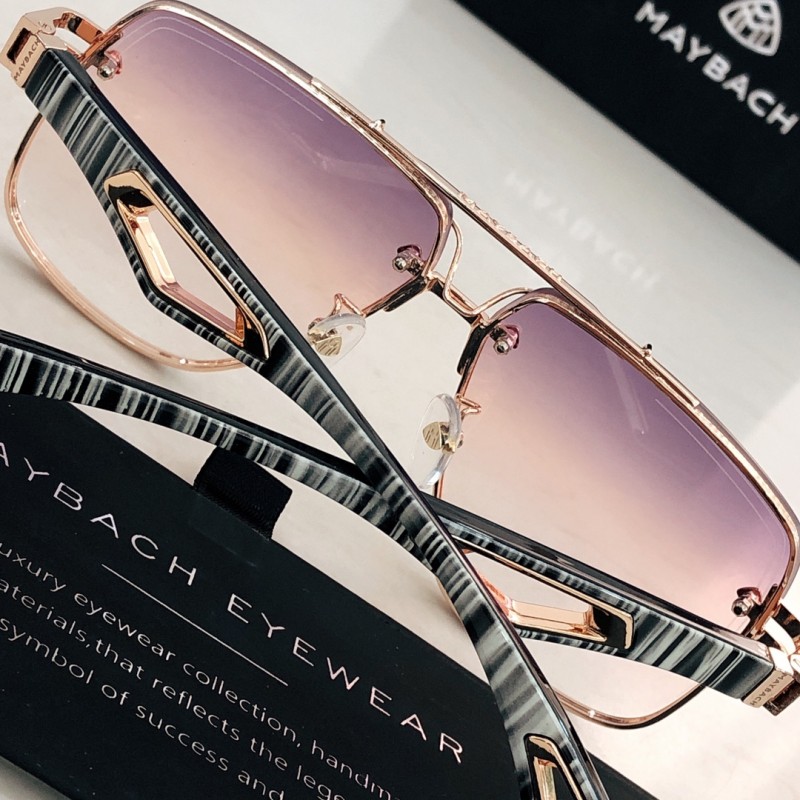MAYBACH Z35 Sunglasses In Silver Gradient Purple