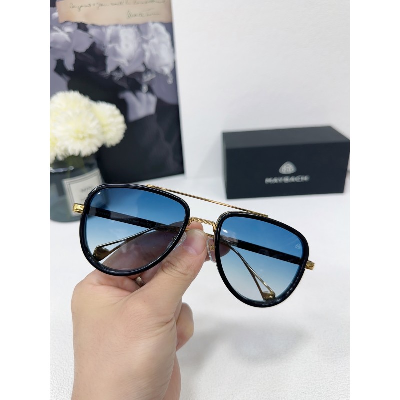 MAYBACH THEG-ABM-Z21 Sunglasses In Black Gold Gradient Blue