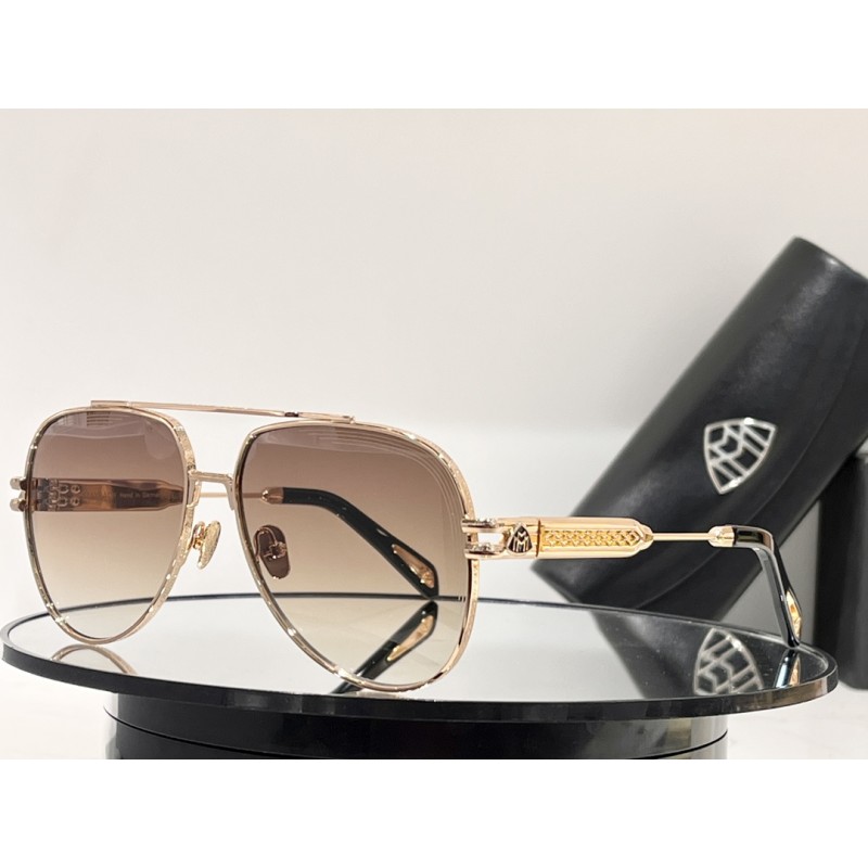 MAYBACH THE WEN Sunglasses In Black Gold Gradient ...