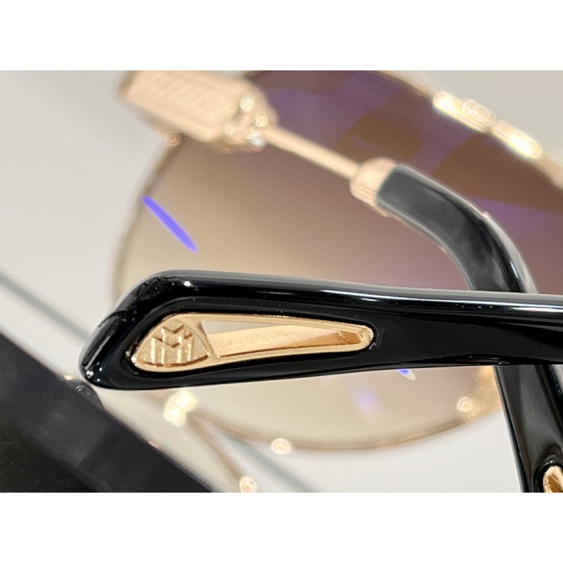 MAYBACH THE WEN Sunglasses In Black Gold Gradient Tan