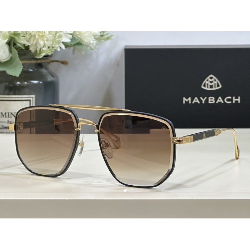 MAYBACH Z28 Sunglasses In Black Gold Gradient Brow...