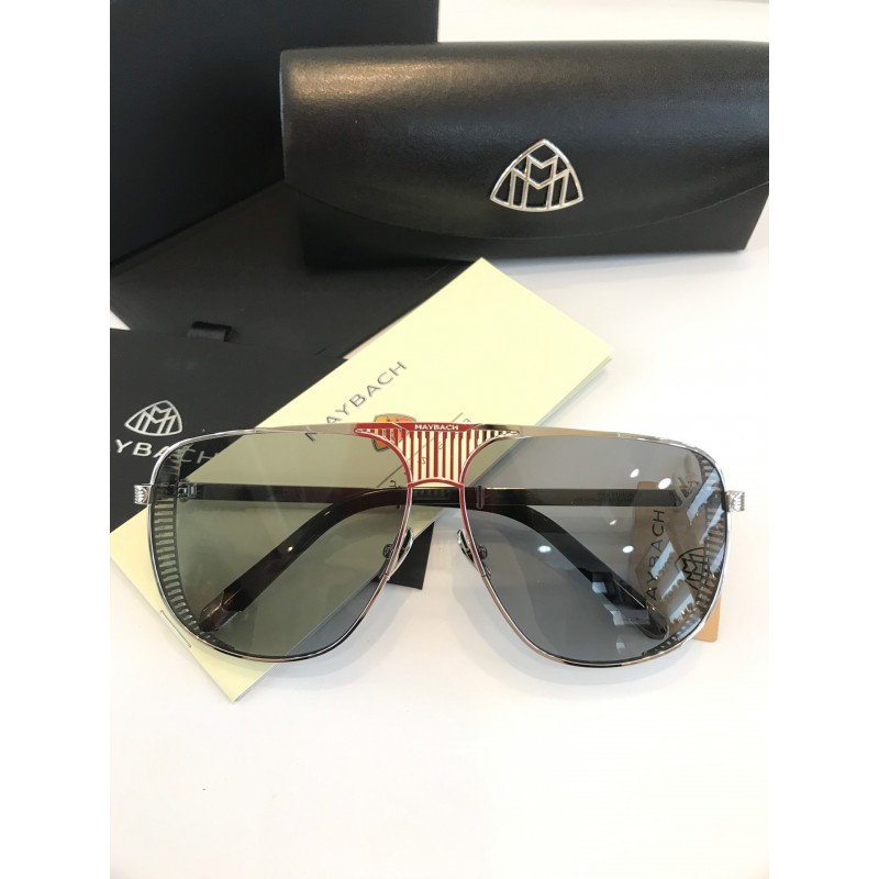MAYBACH The VISION II Sunglasses In Silver Gradient Gray