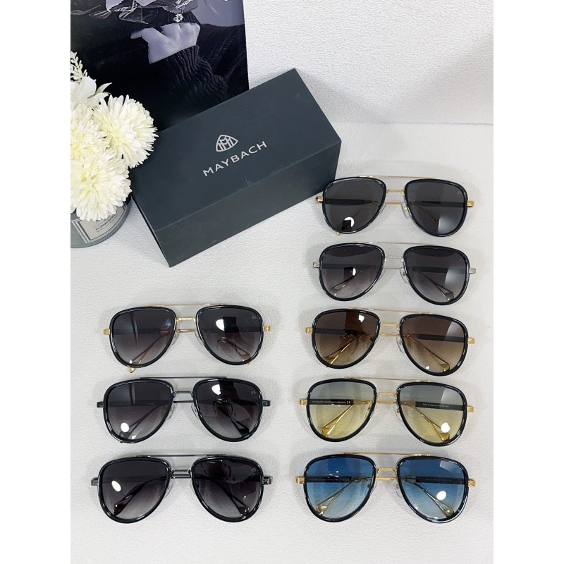 MAYBACH THEG-ABM-Z21 Sunglasses In Black Silver Gradient Gray