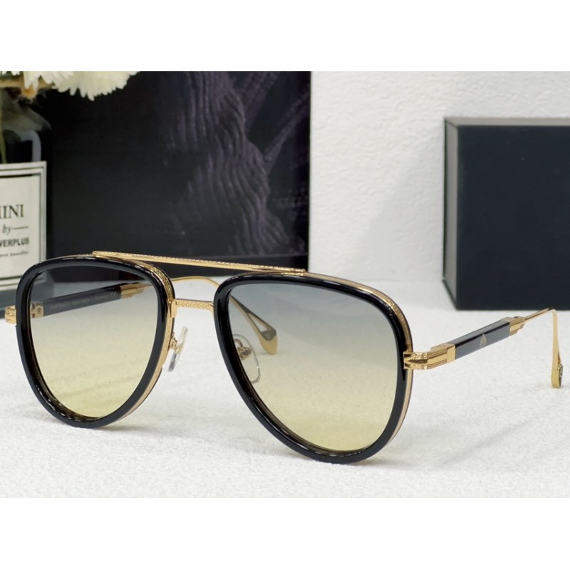 MAYBACH THEG-ABM-Z21 Sunglasses In Black Gold Gradient Gold