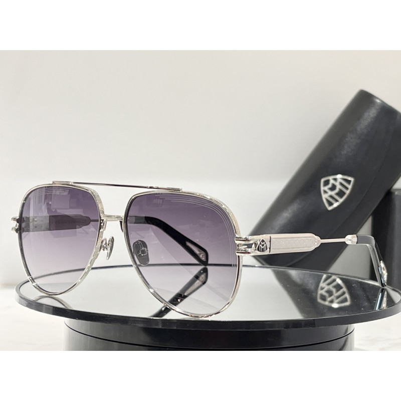 MAYBACH THE WEN Sunglasses In Black Silver Gradient Gray